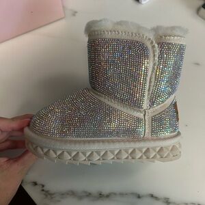 Nordstrom Glittering Silver Boots